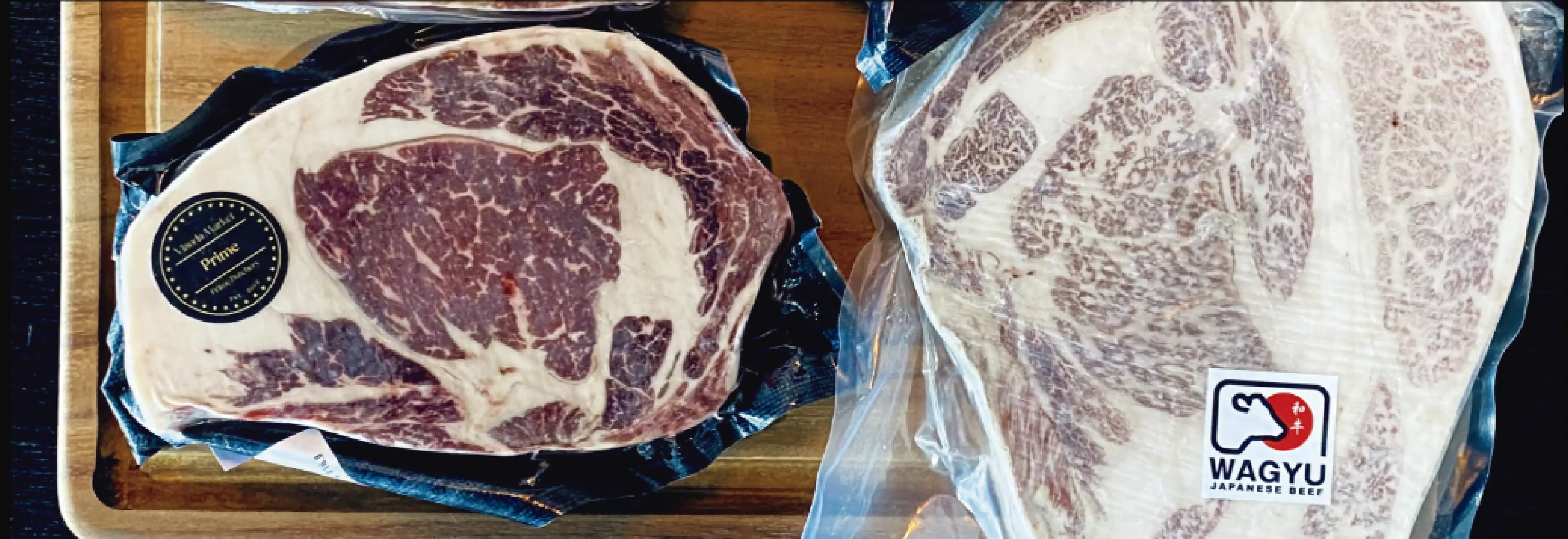 Foto corte de carne calidad prime